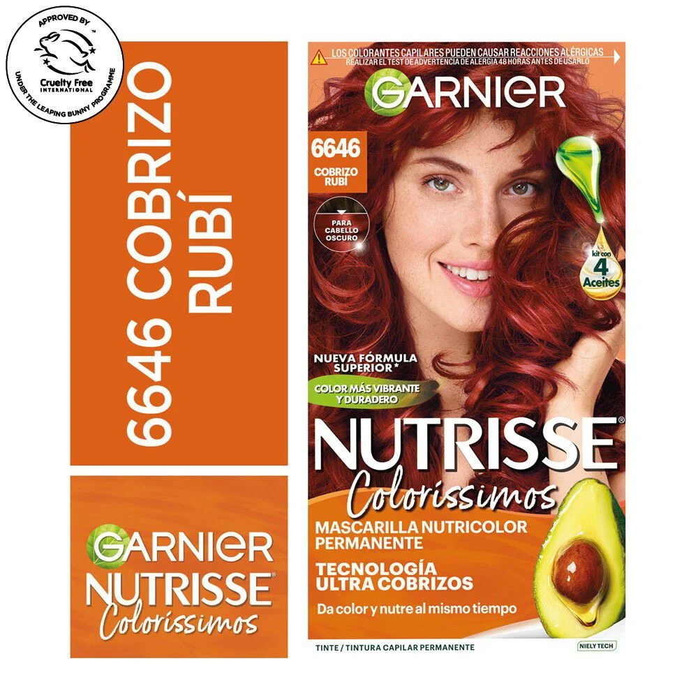 Garnier Nutrisse Colorissimos 6646 Cobrizo Rubí 1 Unidad