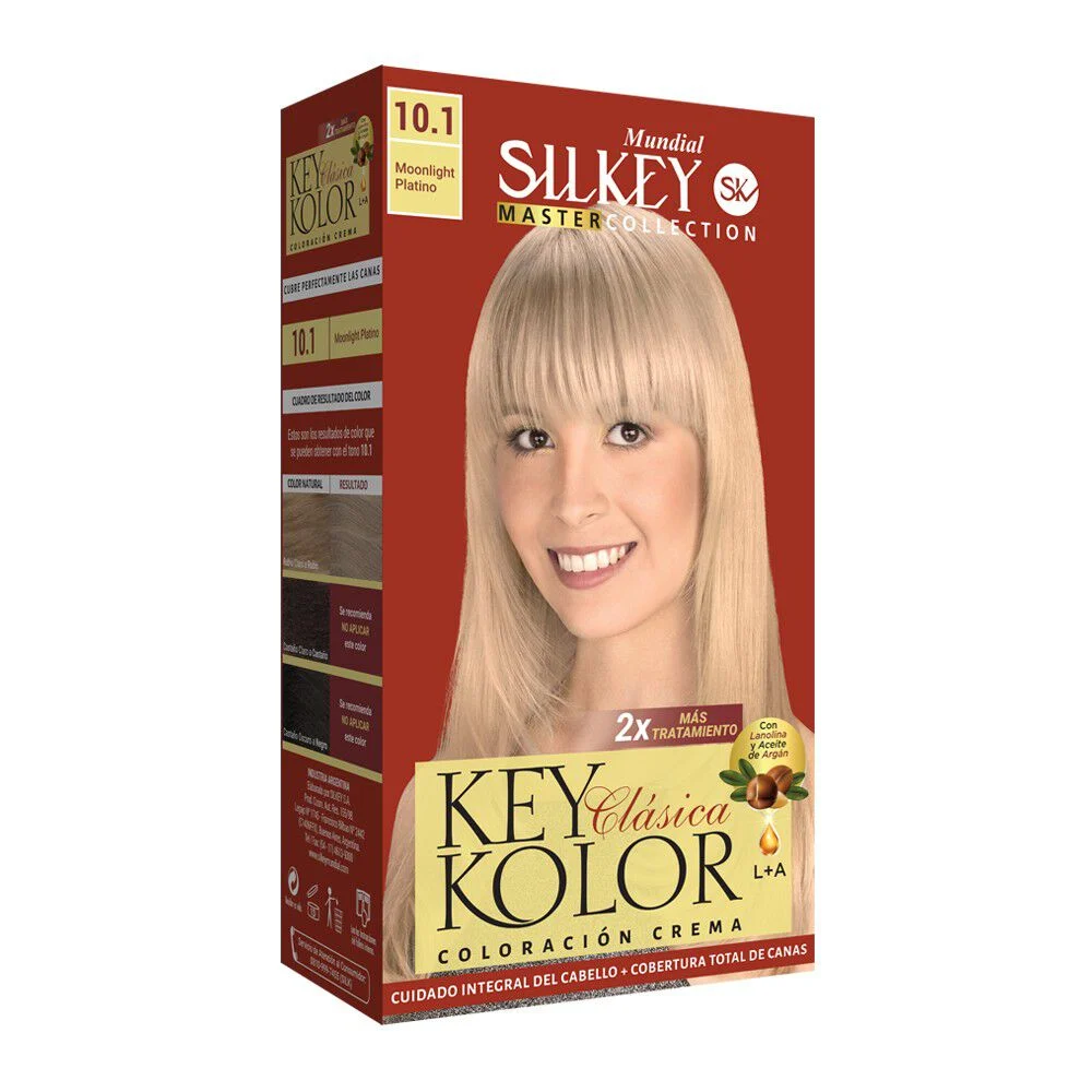 Silkey Key Kolor Kit Tintura Rubio Clarisimo 10.1