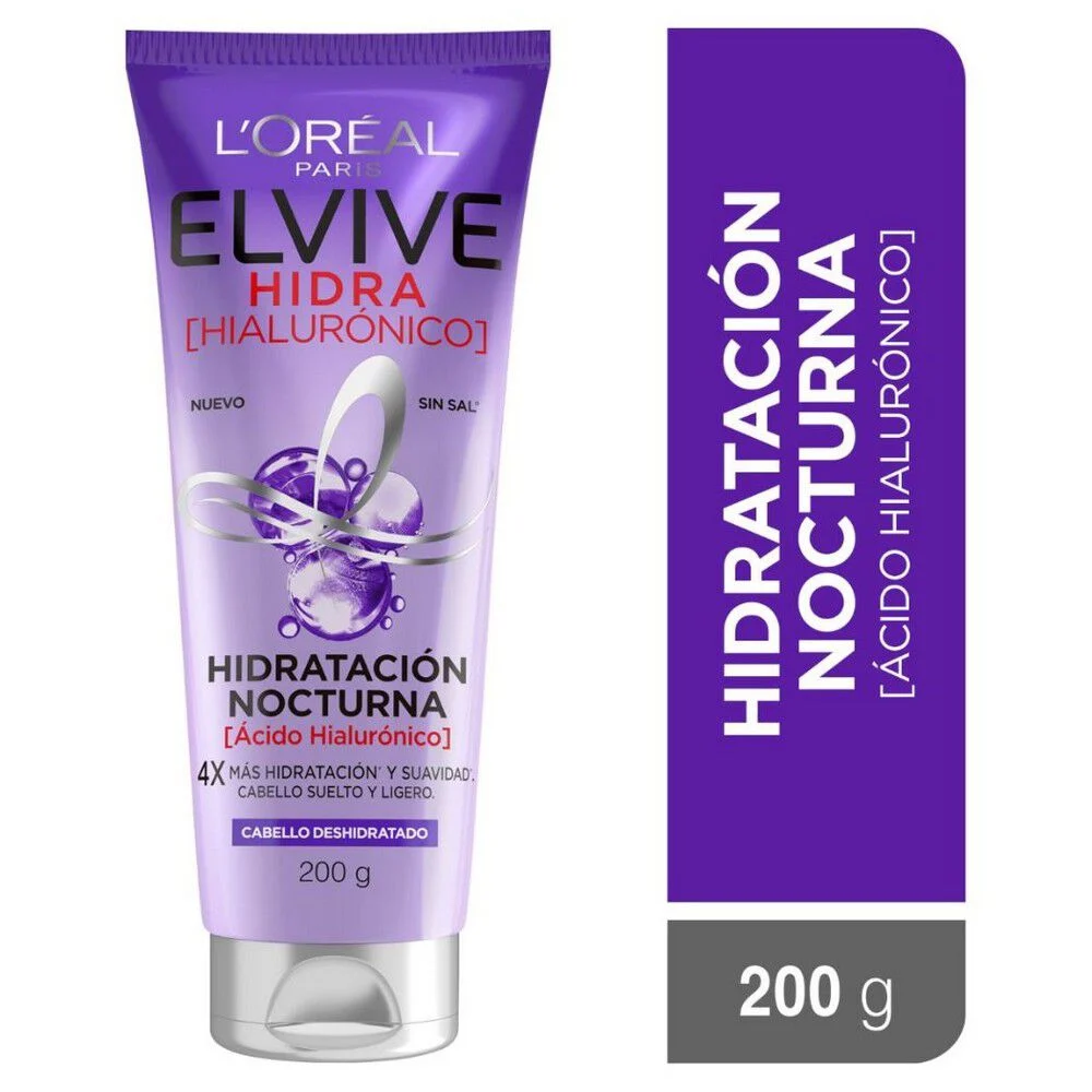 L'Oréal Paris Elvive Hidra Hialurónico Hidratación Nocturna 200 ml