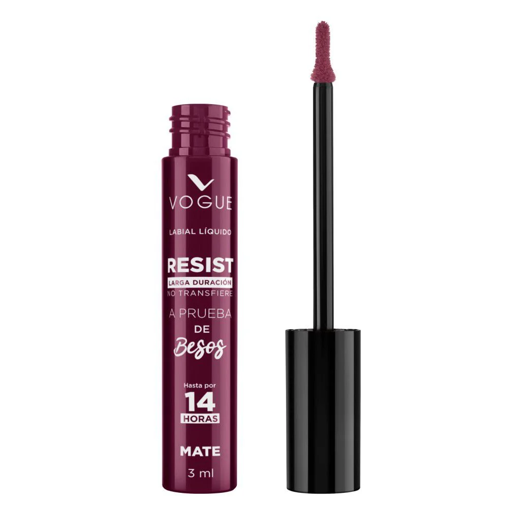 Vogue Resist Labial Líquido Mate 3 ml - Larga Duración