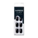 KISS Impress Color Uñas de Color 020 All Black x30 - Uñas Adhesivas