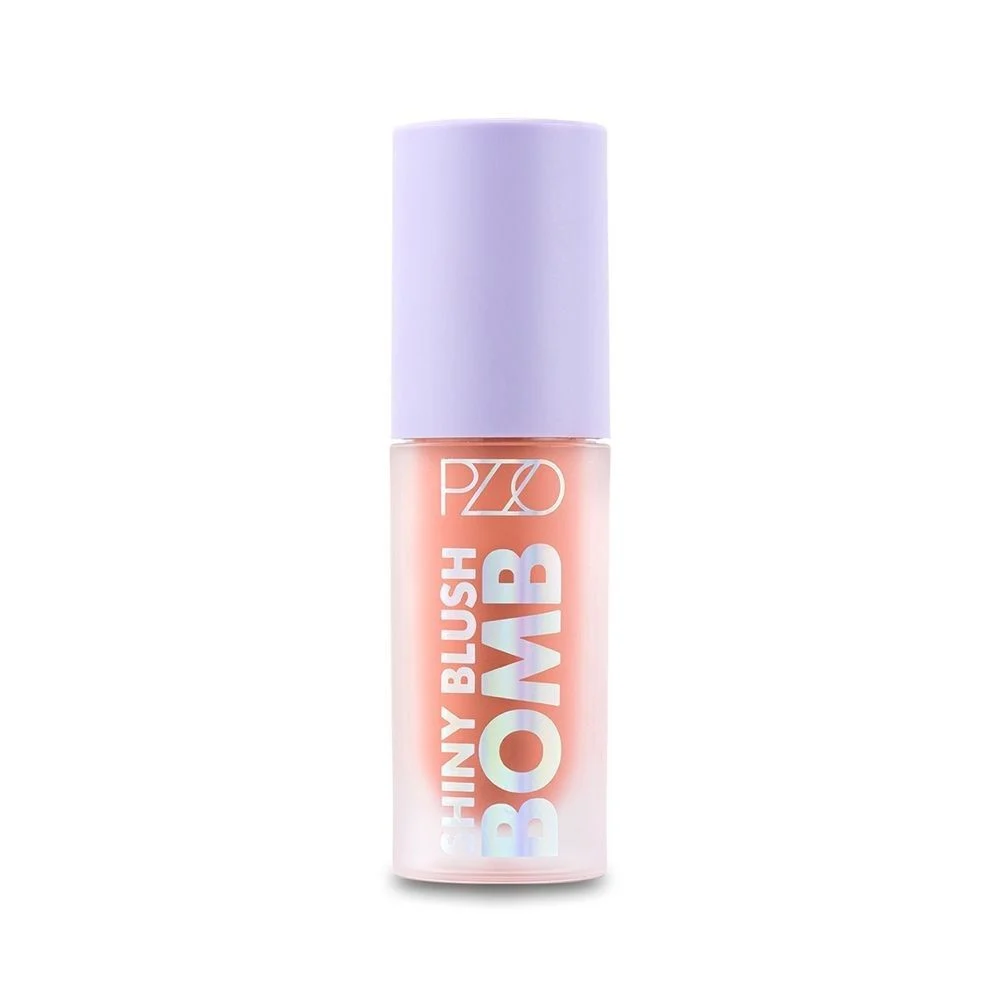 Petrizzio Shiny Blush Bomb Soft Coral Rubor Líquido 4 ml
