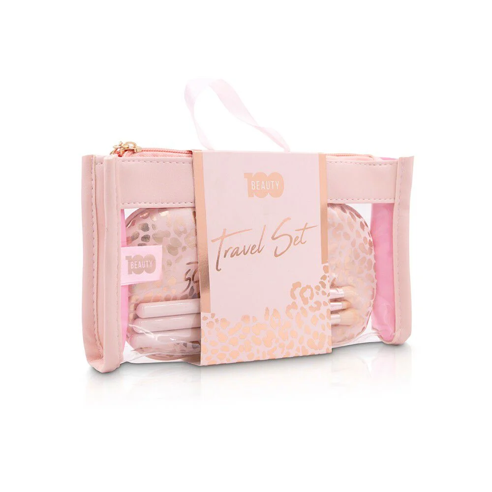Beauty 100 Set Brochas X3 + Antifaz + Estuche