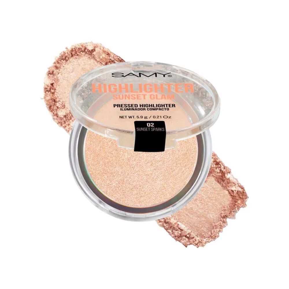 Samy Iluminador Compacto Sunset Glam 02 Sunset Sparks 5.9g