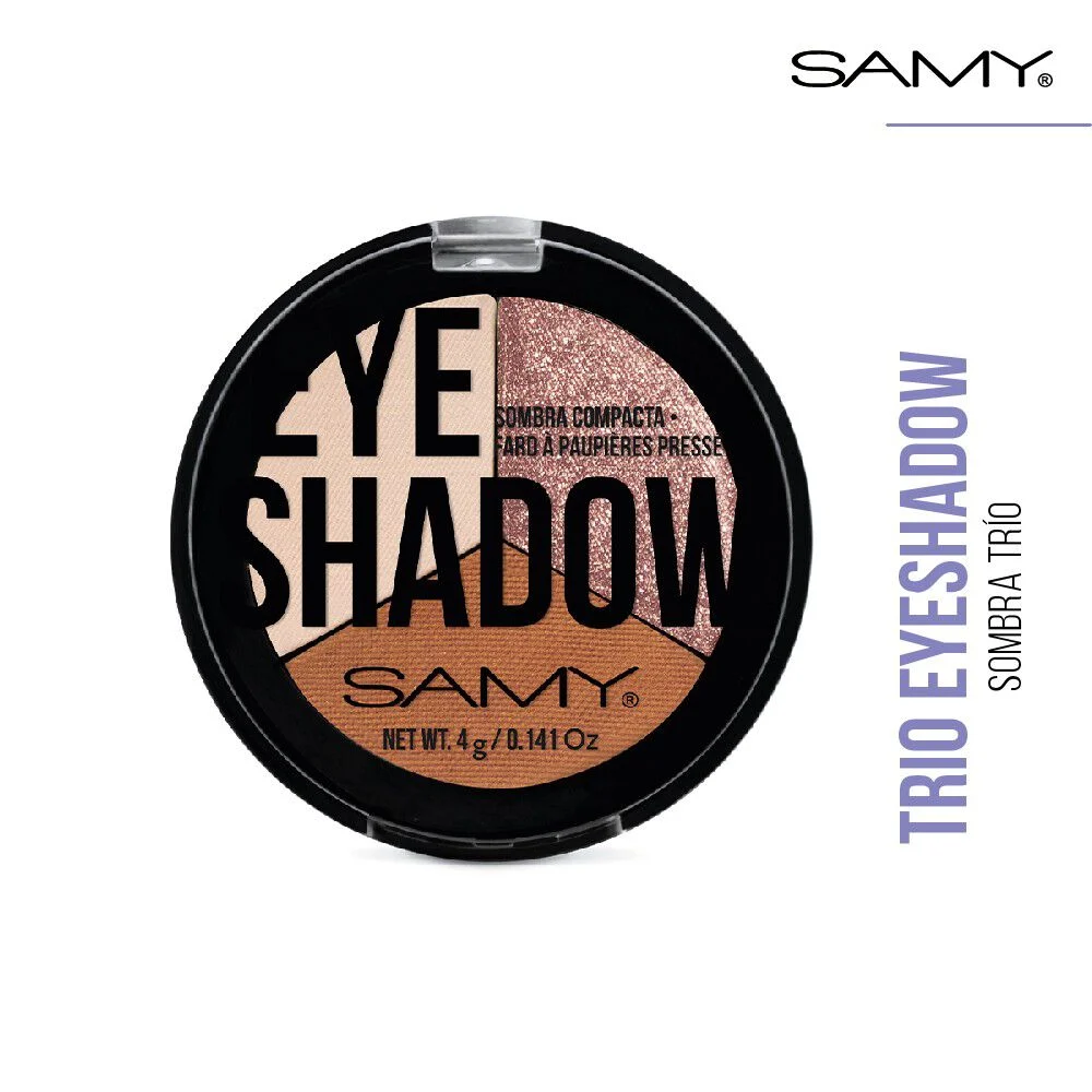 Samy Sombra Trío Compacta Tono N.20 Pretty Peach 4 g