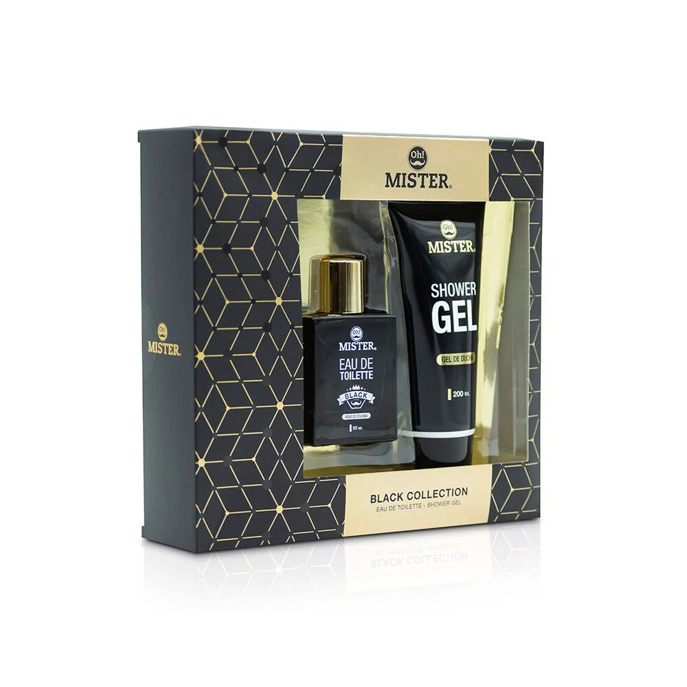 Oh! Mister Black Collection Eau de Toilette 50 mL + Shower Gel 200 mL