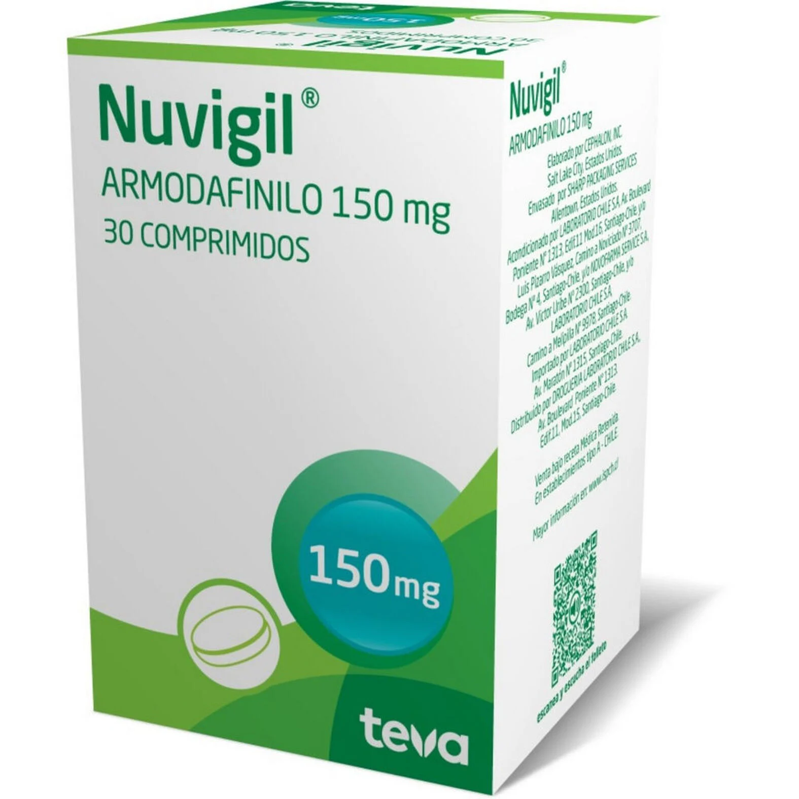 Nuvigil 150 mg x 30 Comprimidos - Armodafinilo