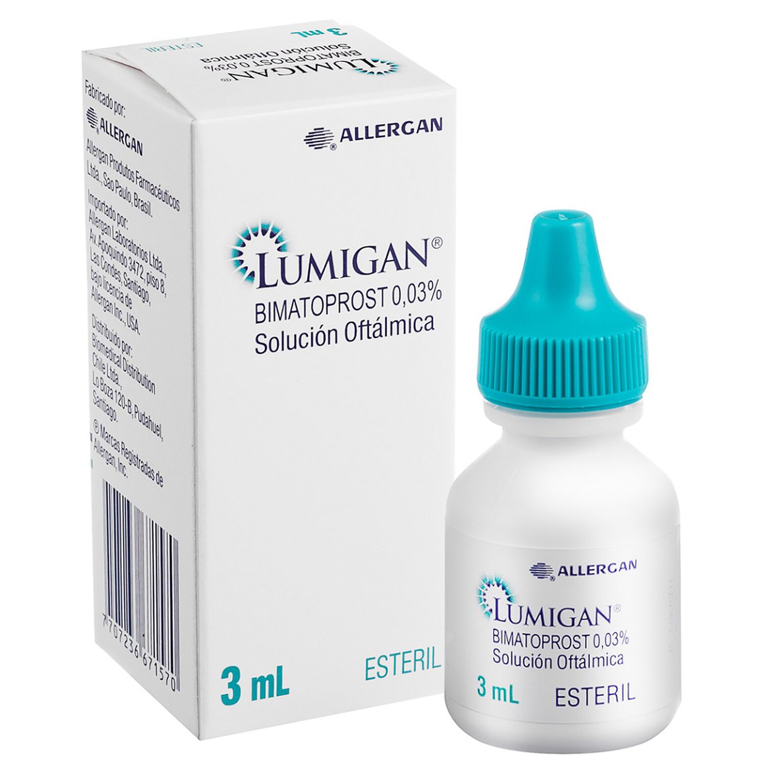 Lumigan Bimatoprost 0,03 % x 3 ml Solución Oftálmica