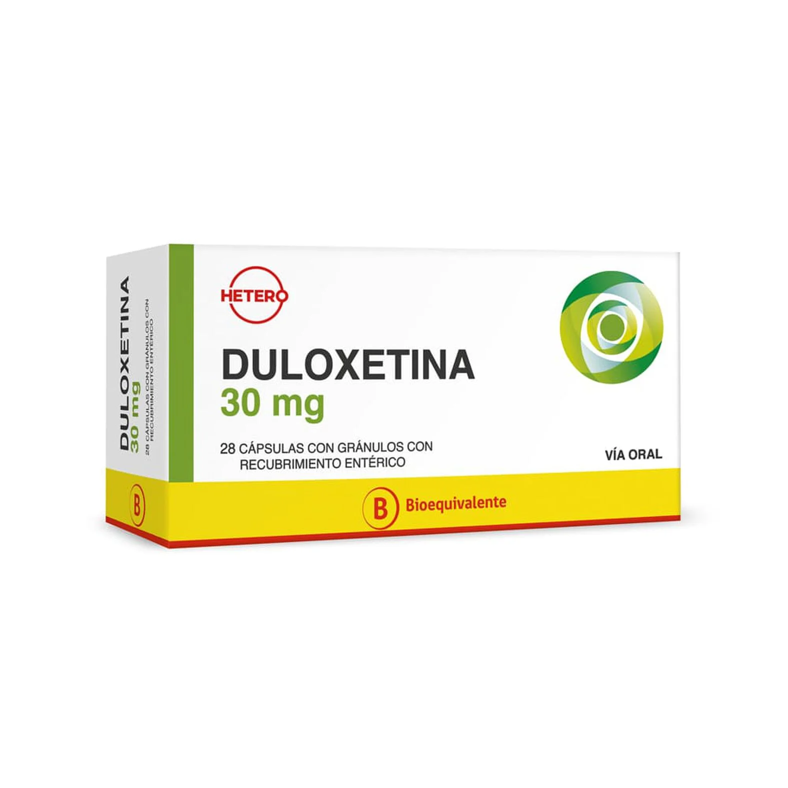 Duloxetina 30 mg x 28 Cápsulas - Hetero