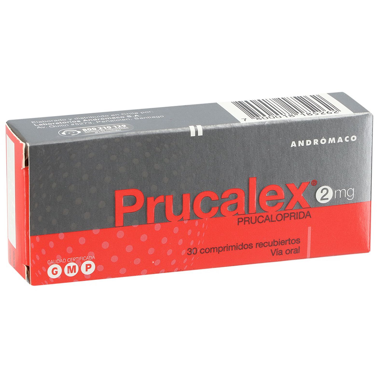 Prucalex 2 mg x 30 Comprimidos Recubiertos - Prucaloprida