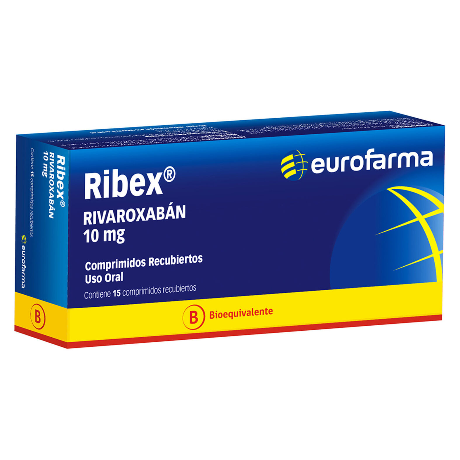 Ribex 10 mg x 15 Comprimidos Recubiertos - Rivaroxabán