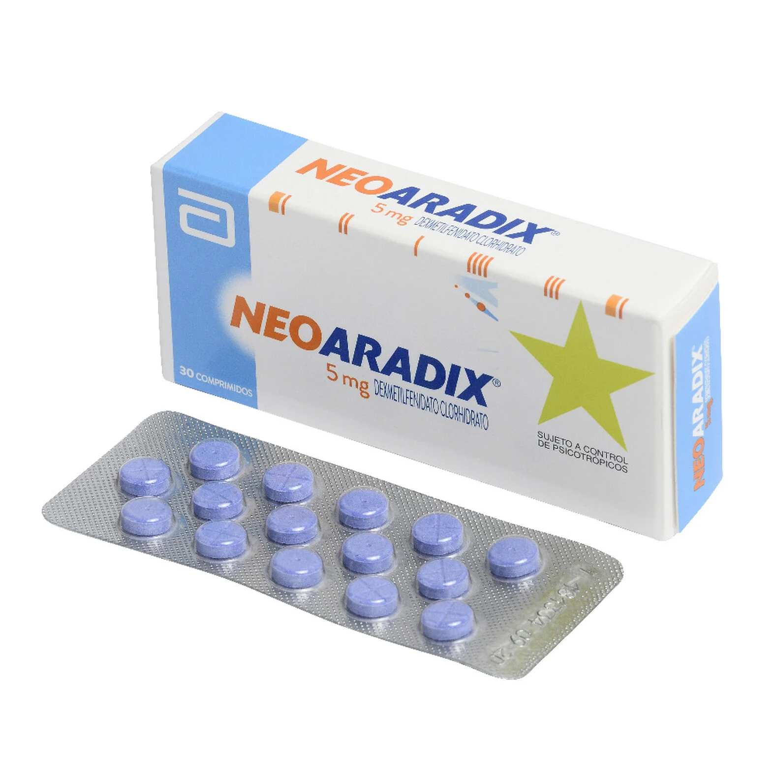 Neoaradix 5 mg x 30 Comprimidos - Dexmetilfenidato