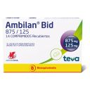 Ambilan Bid 875/125 mg 14 Comprimidos - Amoxicilina + Ácido Clavulánico