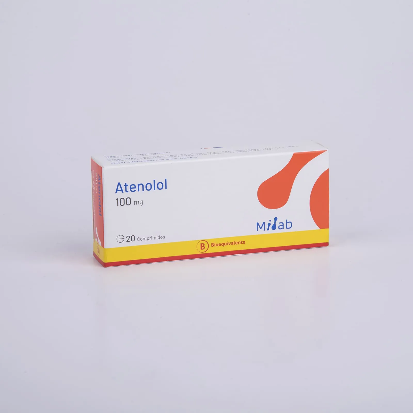 Atenolol 100 mg x 20 Comprimidos - Milab