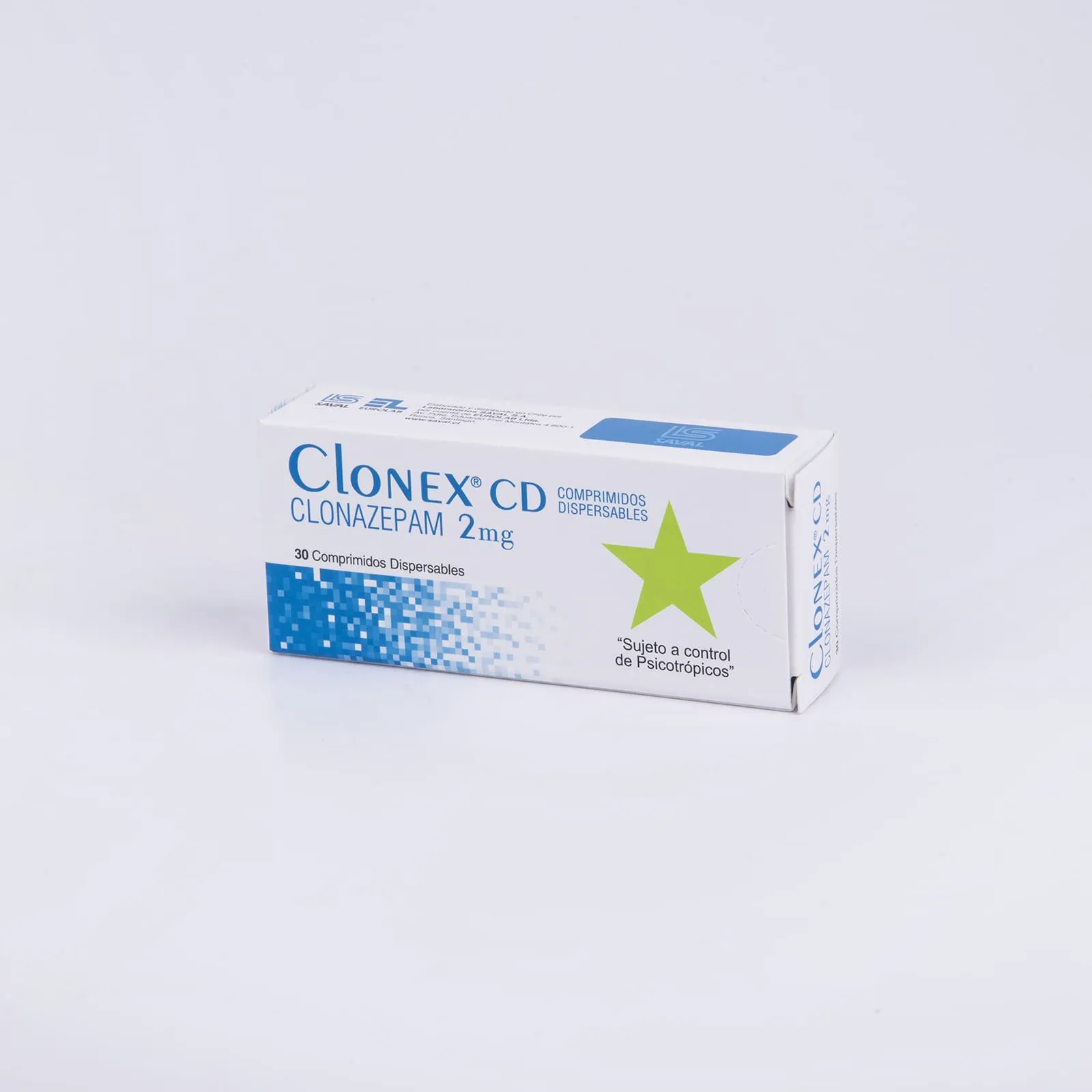 Clonex CD Clonazepam 2 mg 30 Comprimidos Dispersables - Clonazepam