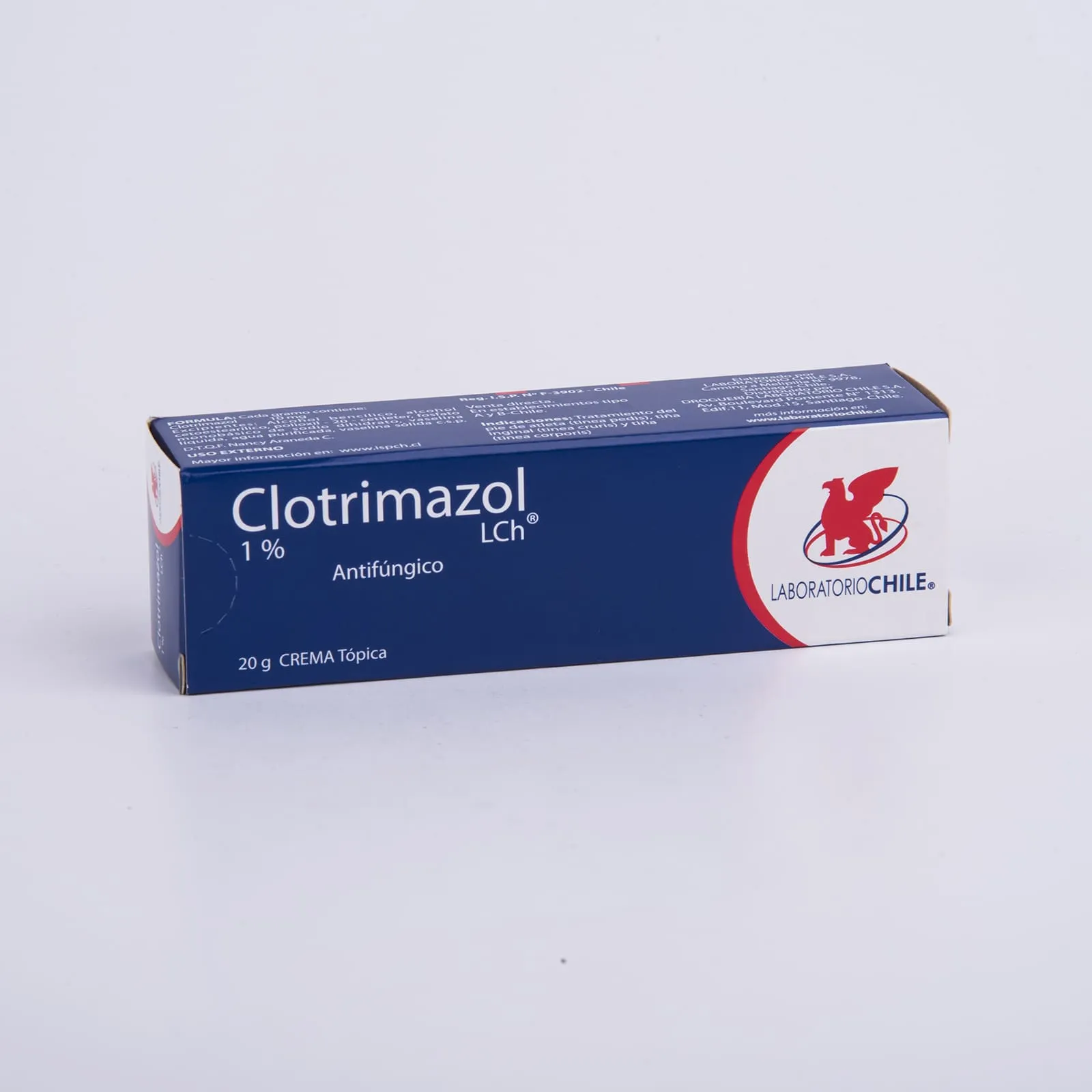 Clotrimazol 1 % x 20 g Crema Tópica - Laboratorio Chile