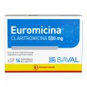 Euromicina 500 mg x 14 Comprimidos - Claritromicina Saval