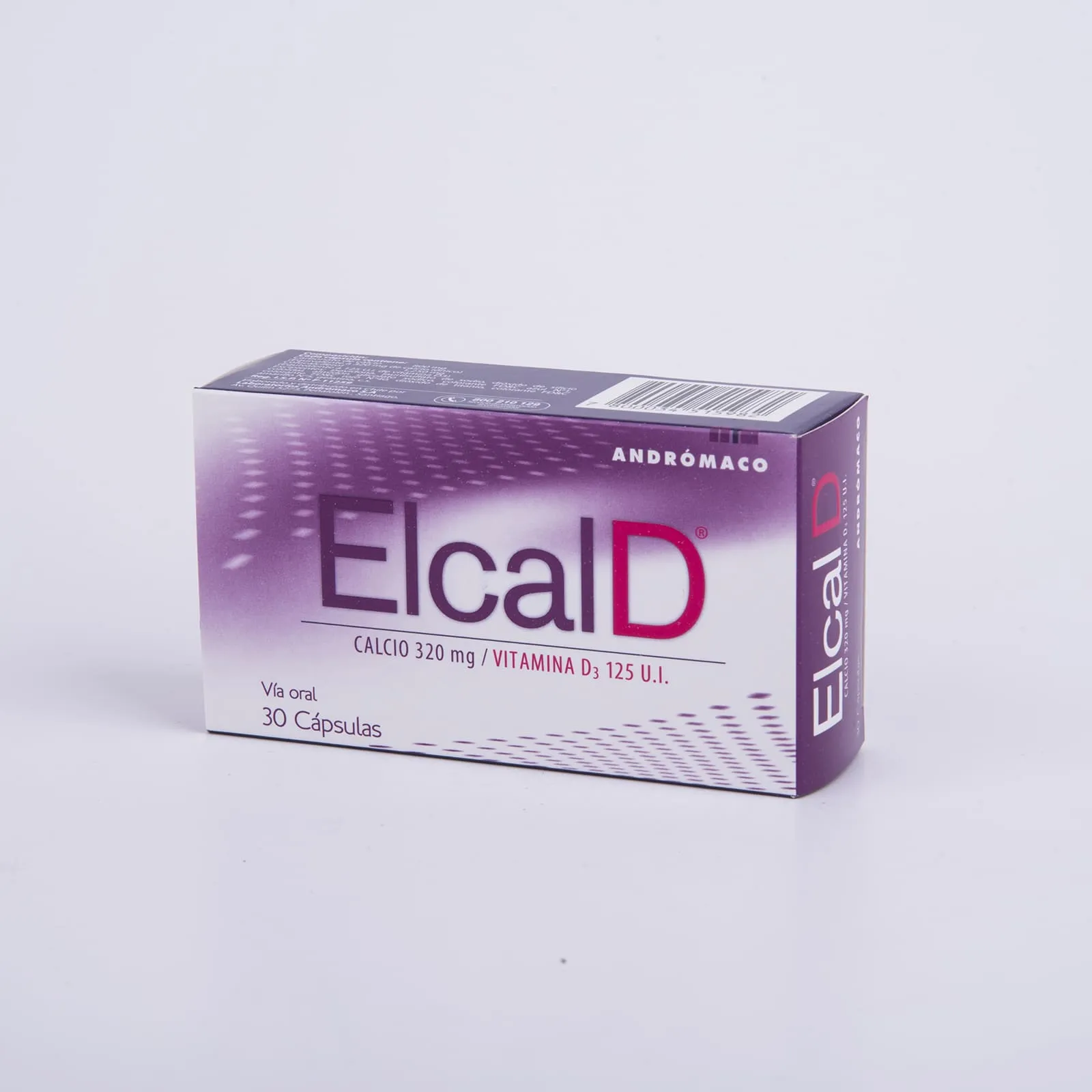 Elcal D 320 mg / 125 UI x 30 Cápsulas - Calcio + Vitamina D3