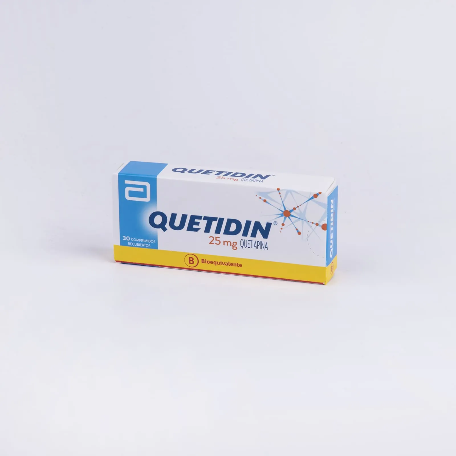 Quetidin 25 mg x 30 Comprimidos Recubiertos - Quetiapina