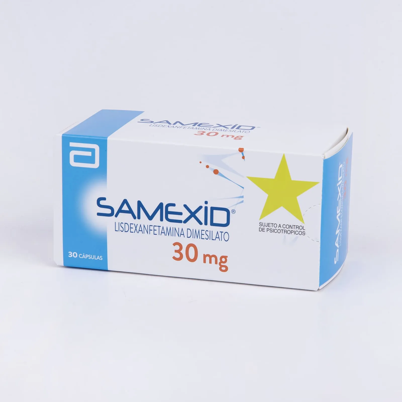 Samexid 30 mg x 30 Cápsulas - Lisdexanfetamina