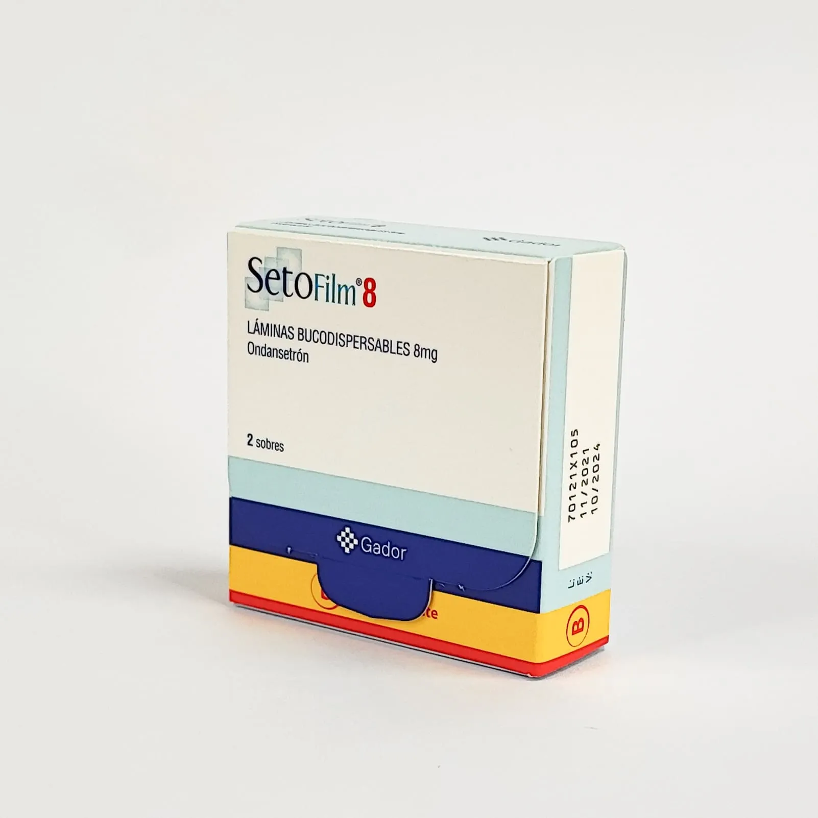 Setofilm 8 mg x 2 Sobres - Ondansetrón Láminas Bucodispersables