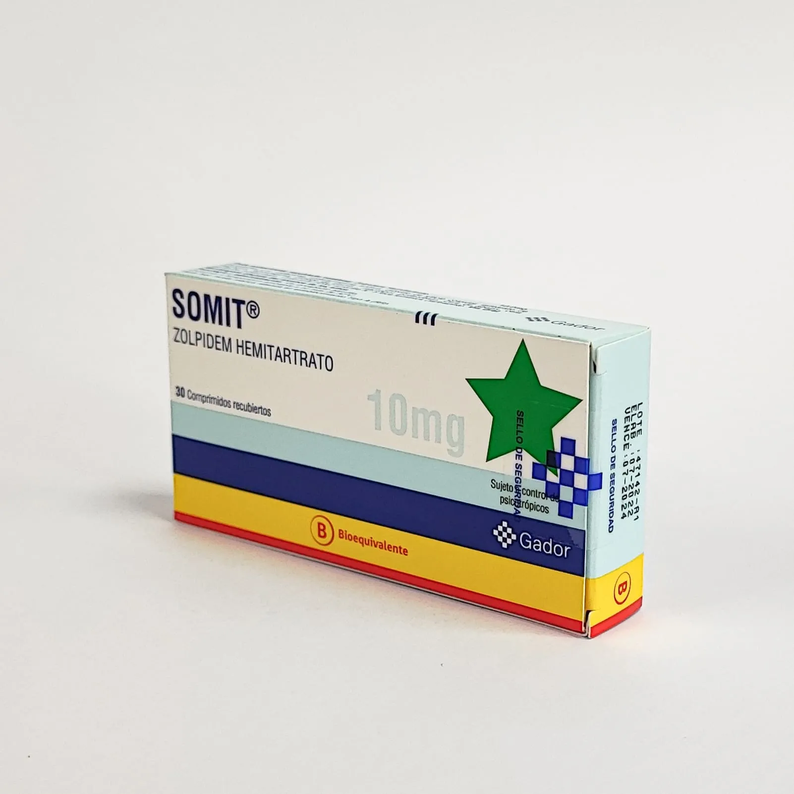 Somit 10 mg x 30 Comprimidos - Zolpidem