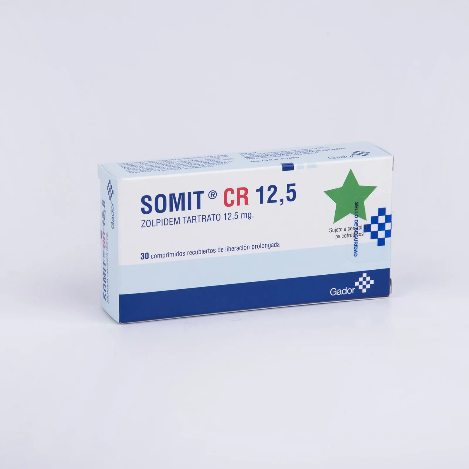 Somit CR Zolpidem 12,5 mg 30 Comprimidos - Gador