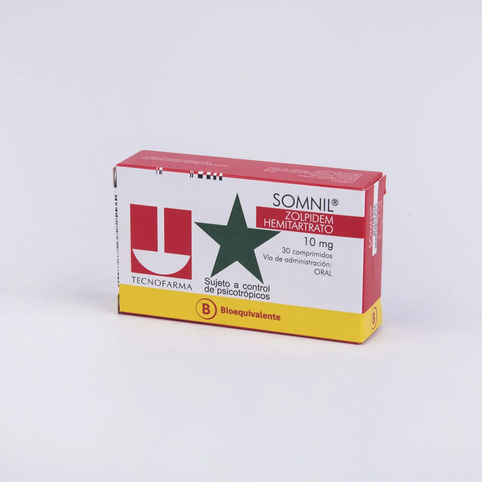 Somnil 10 mg x 30 Comprimidos - Zolpidem Hemitartrato