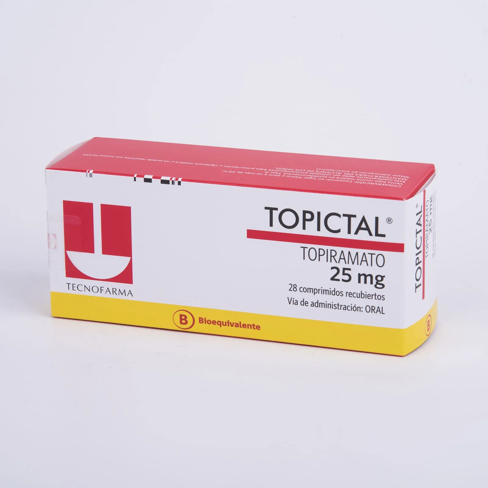 Topictal 25 mg x 28 Comprimidos Recubiertos - Topiramato