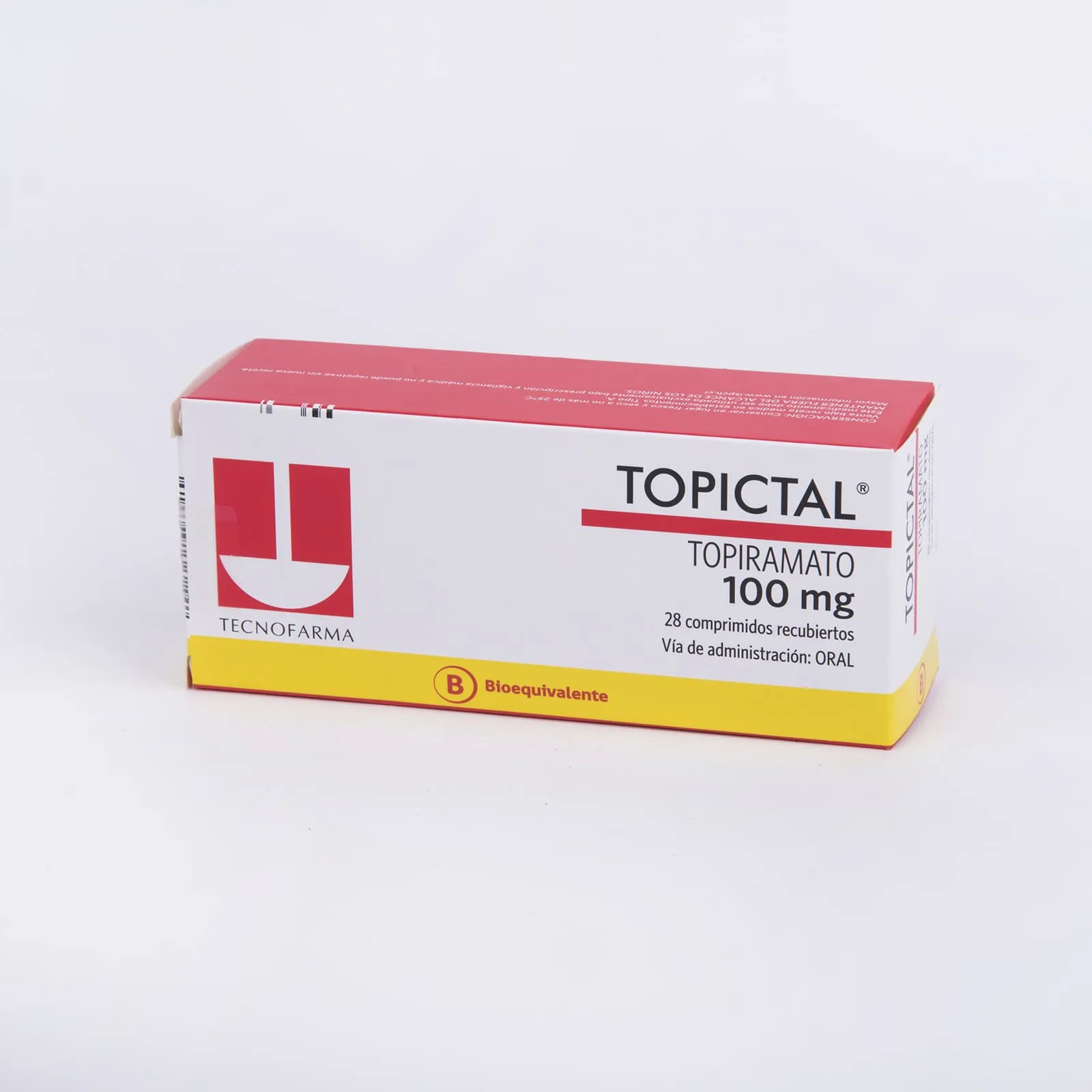 Topictal 100 mg x 28 Comprimidos Recubiertos - Topiramato