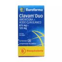 Clavam Duo 875/125 mg x 20 Comprimidos - Amoxicilina + Ácido Clavulánico