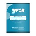 Infor pro multivitaminico con probioticos para adultos 30 comprimidos recubiertos