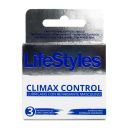 LifeStyles Climax Control preservativo lubricado con retardante masculino 3 unidades