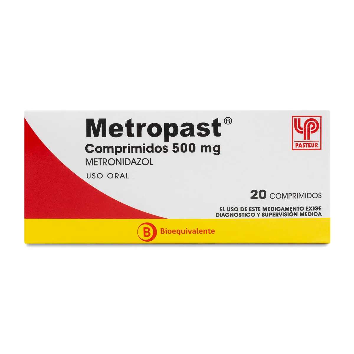 Metropast 500 mg x 20 Comprimidos - Metronidazol