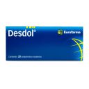 Desdol paracetamol 300 mg clorzoxazona 250 mg 20 comprimidos recubiertos