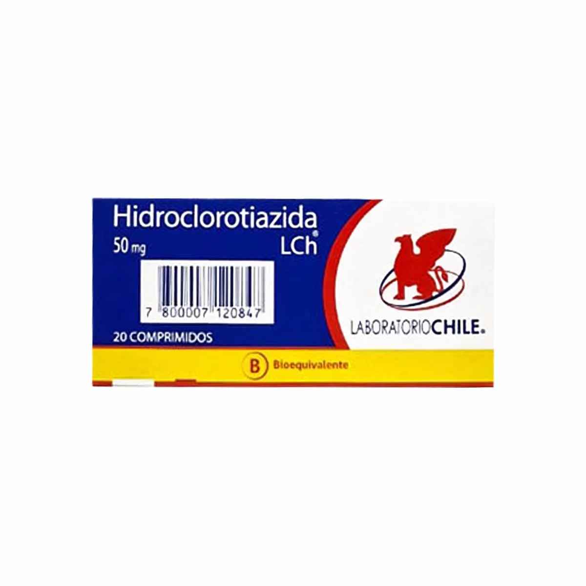 Hidroclorotiazida 50 mg x 20 Comprimidos - Teva