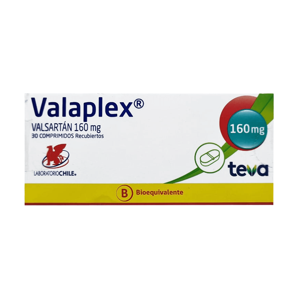 Valaplex Valsartán 160 mg x 30 Comprimidos