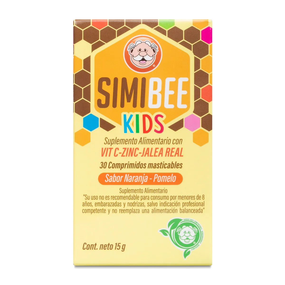 Dr. Simi Simibee KIDS 30 Comprimidos Masticables - Vitamina C + Zinc