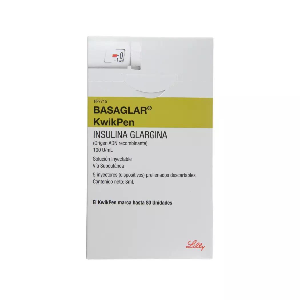 Basaglar KwikPen Insulina Glargina 100 UI/ml 5 Inyectores