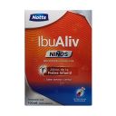 IbuAliv Niños Ibuprofeno 100 mg/5 mL x 100 mL - Ibuprofeno