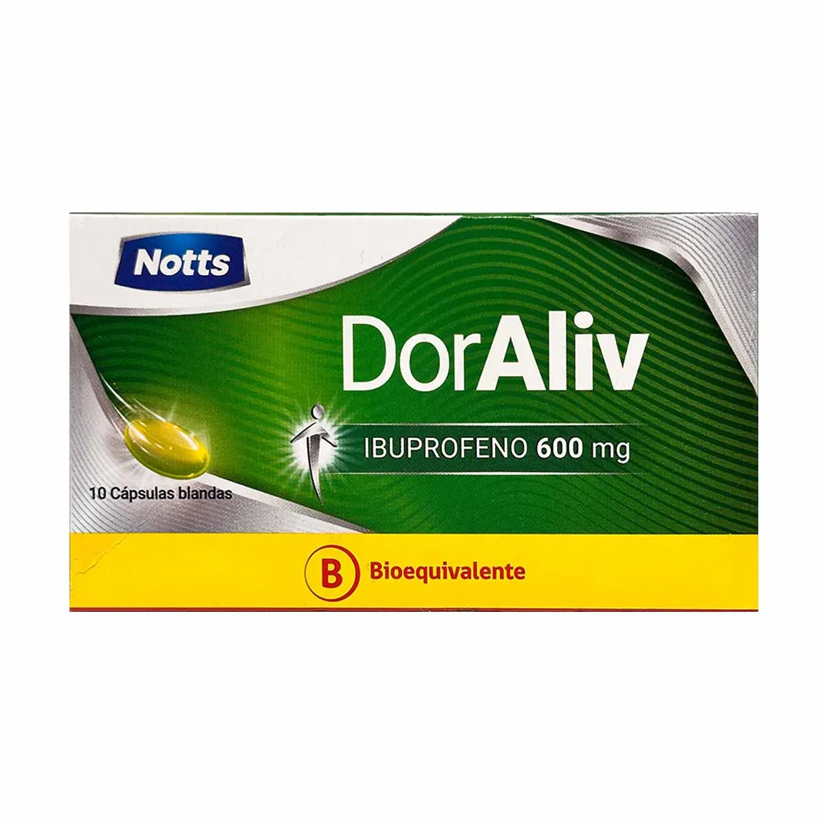 DorAliv Ibuprofeno 600 mg x 10 Cápsulas Blandas