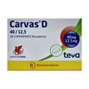 Carvas-D olmesartán 40 mg hidroclorotiazida 12,5 mg 30 comprimidos recubiertos