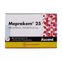 Meprokem metoprolol 25 mg 30 comprimidos de liberación prolongada
