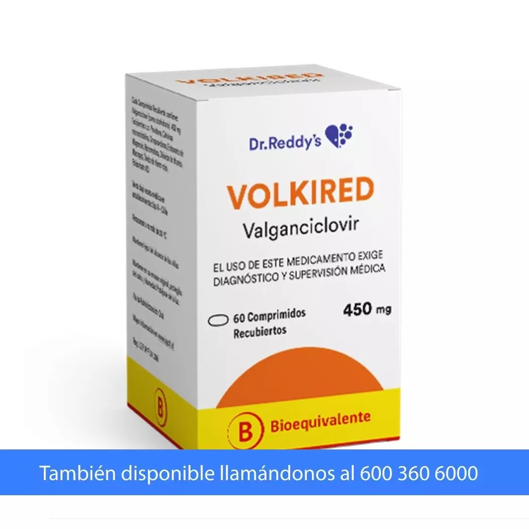 Volkired 450 mg x 60 Comprimidos - Valganciclovir