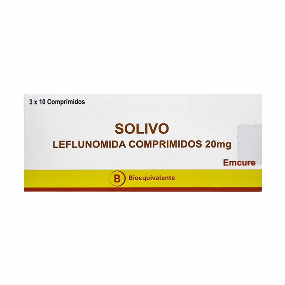 Solivo Leflunomida 20 mg x 30 Comprimidos - Leflunomida
