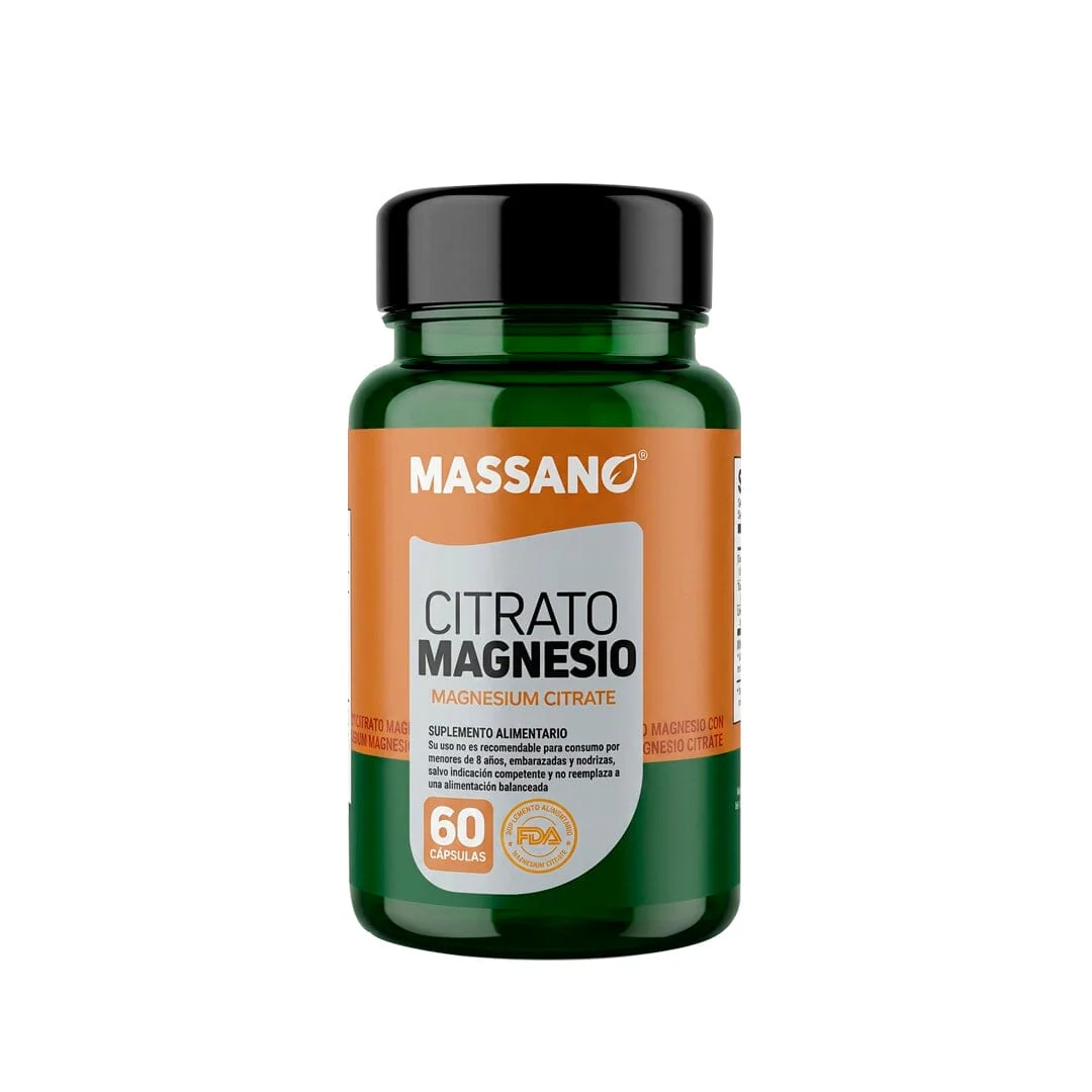 Massano Citrato Magnesio 60 Cápsulas - Magnesio