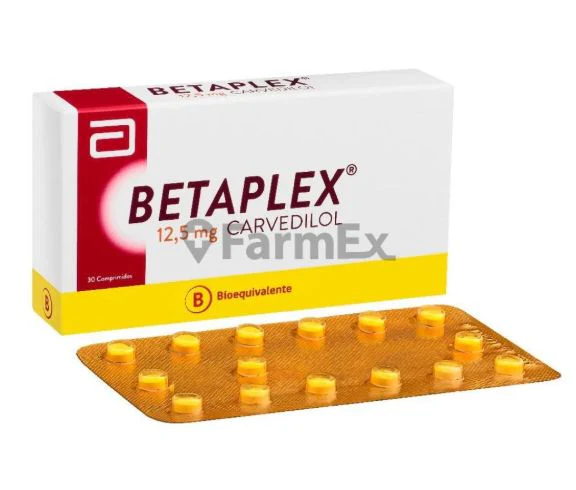 Betaplex Carvedilol 12,5 mg x 30 Comprimidos