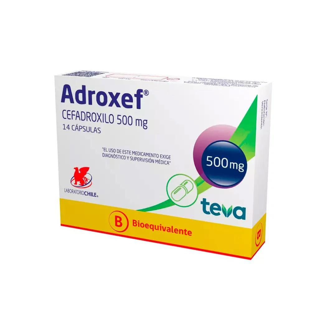 Adroxef 500 mg x 14 Cápsulas - Cefadroxilo