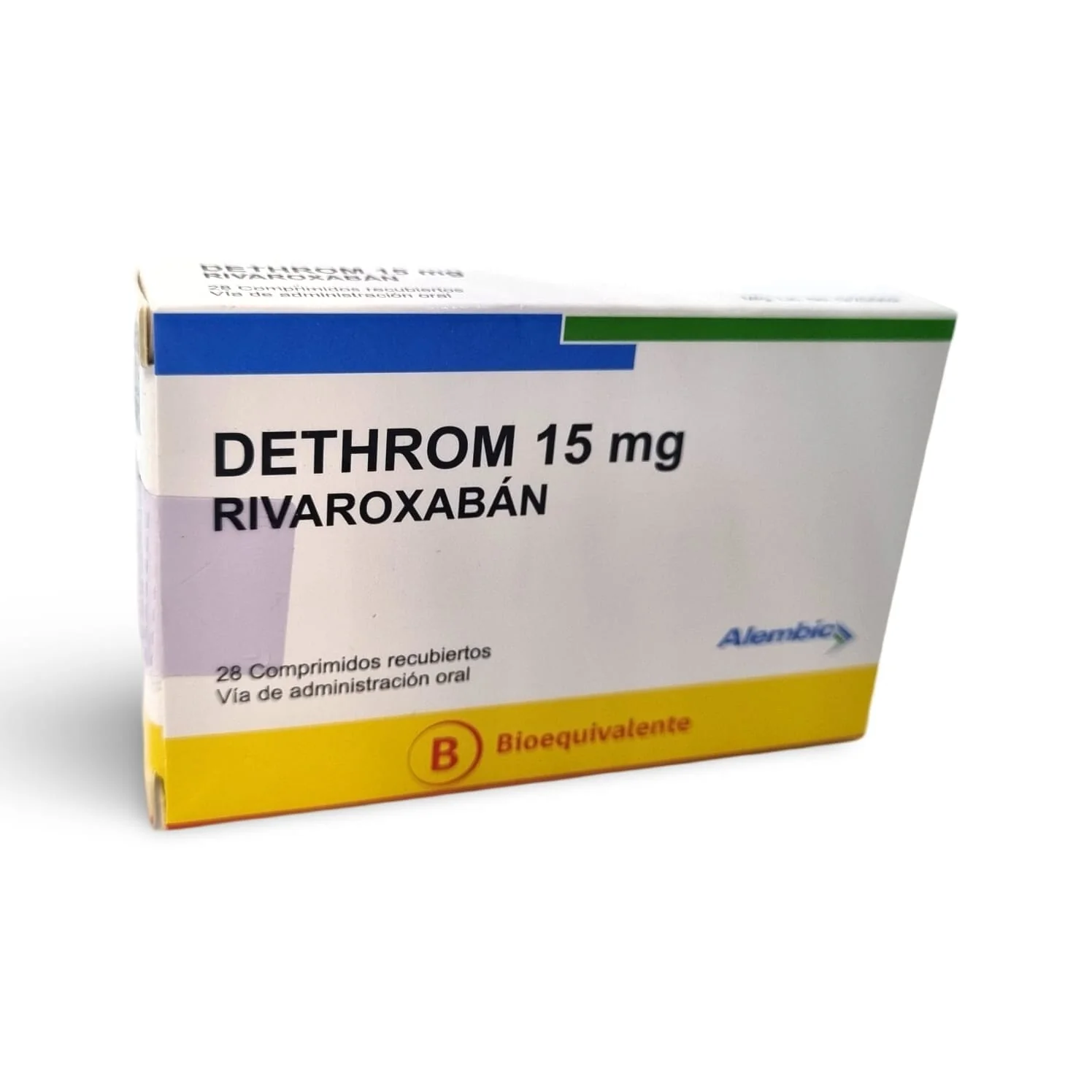 Dethrom 15 mg x 28 Comprimidos Recubiertos - Rivaroxabán