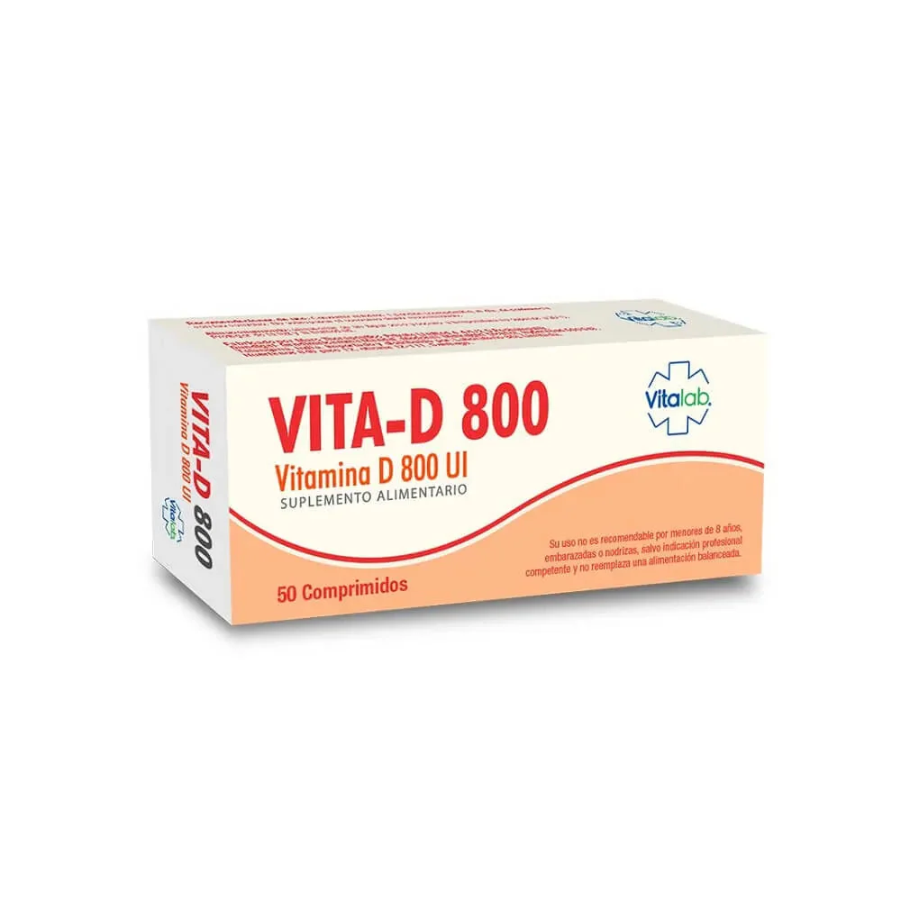 Vitalab VITA-D 800 UI 50 Comprimidos